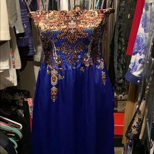 She’s Cool Strapless Dress